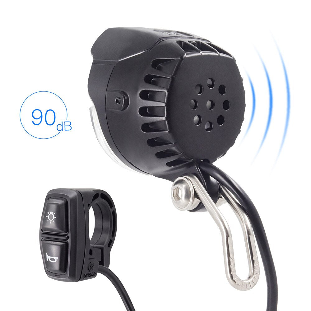 Ebike Light Different Electric Bike Headlight and E Bike Rear Light LED 6V 12V 24V 36V 48V 52V Scooter Horn and Light Switch