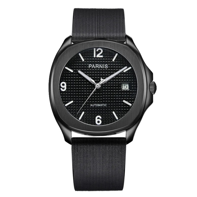 Fashion Parnis 40mm Automatic Watch Minimalist Men Miyota Sapphire Crystal Mechanical Sports Watches Relogio Masculino Man