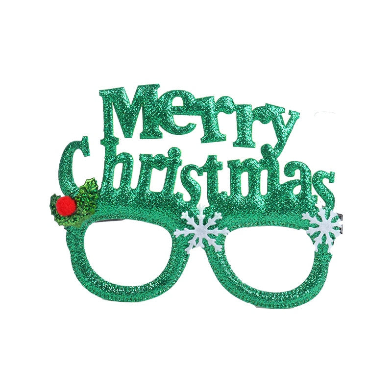 Christmas Decorations 2024 Christmas Glasses Frame Kids Santa Snowman Glasses Christmas Xmas Decor 2024 New Year Noel