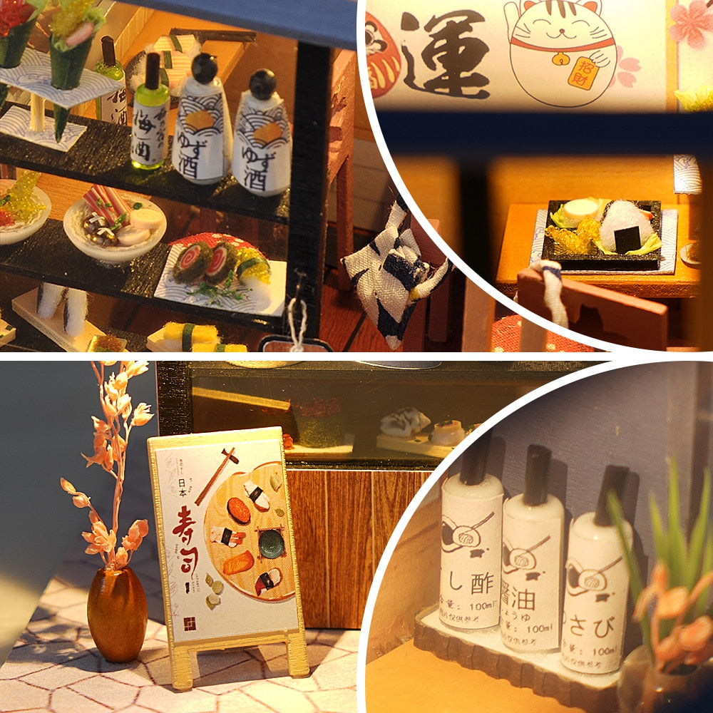 CUTEBEE Doll House Miniature DIY Dollhouse With Furnitures Wooden House Casa Diorama Toys for Children Birthday