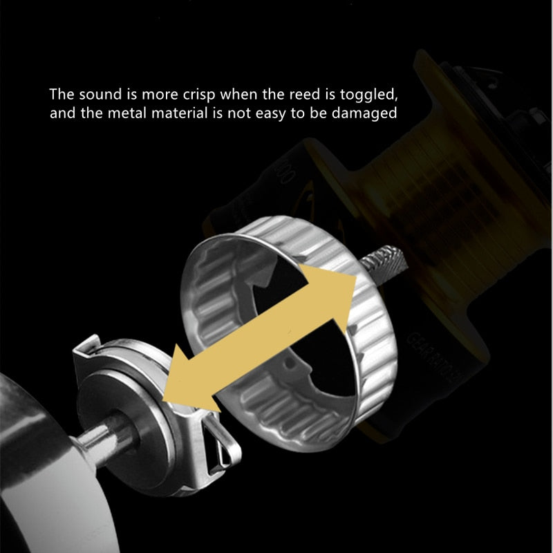 Mavllos Carp Spinning Reel Screw Handle No Gap Design Metal Deep/Shallow Spool 5.2:1 Saltwater Spinning Fishing Reel for Bass