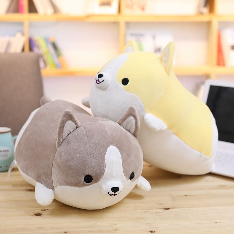 30/45/60cm Cute Corgi Dog Plush Toy Stuffed Soft Animal Cartoon Pillow Lovely Christmas for Kids Kawaii Valentine Present