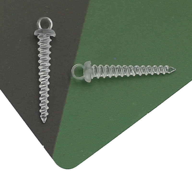 20PCS Pop Up Boilie Screw Peg With Ring Swivel D-Rig Chod Rig Terminal Tackle Bait Holder Screw Carp Fishing Accessories