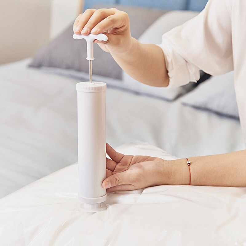 Vacuum Bag for Clothes Storage Bag With Valve Home Organizer Transparent Foldable Compressed Large Seal Space Saving Seal Bags