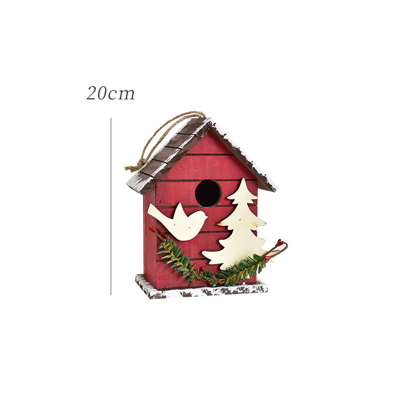 Christmas Decor Floor Letterbox Postbox Home Outdoor Wood Christmas Party Decora