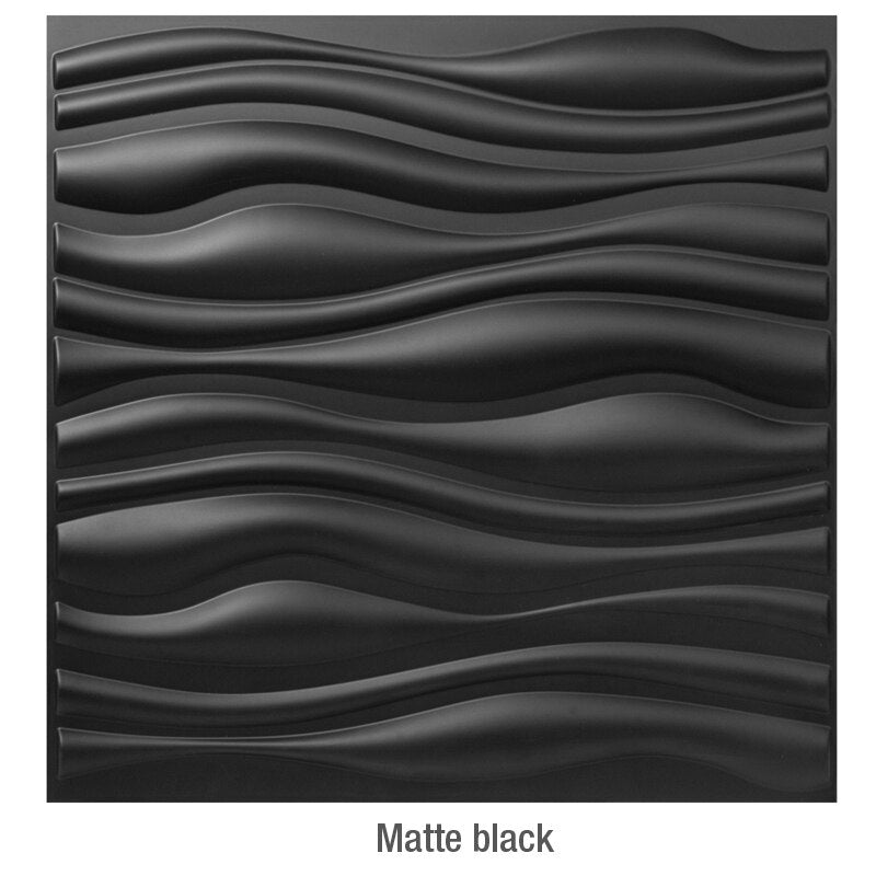 9.8ft/3m 12pcs 50x50cm 3D Wall Sticker Decor Blinds Line Living Room Wallpaper Mural Waterproof 3D Wall Panel Bathroom Kitchen