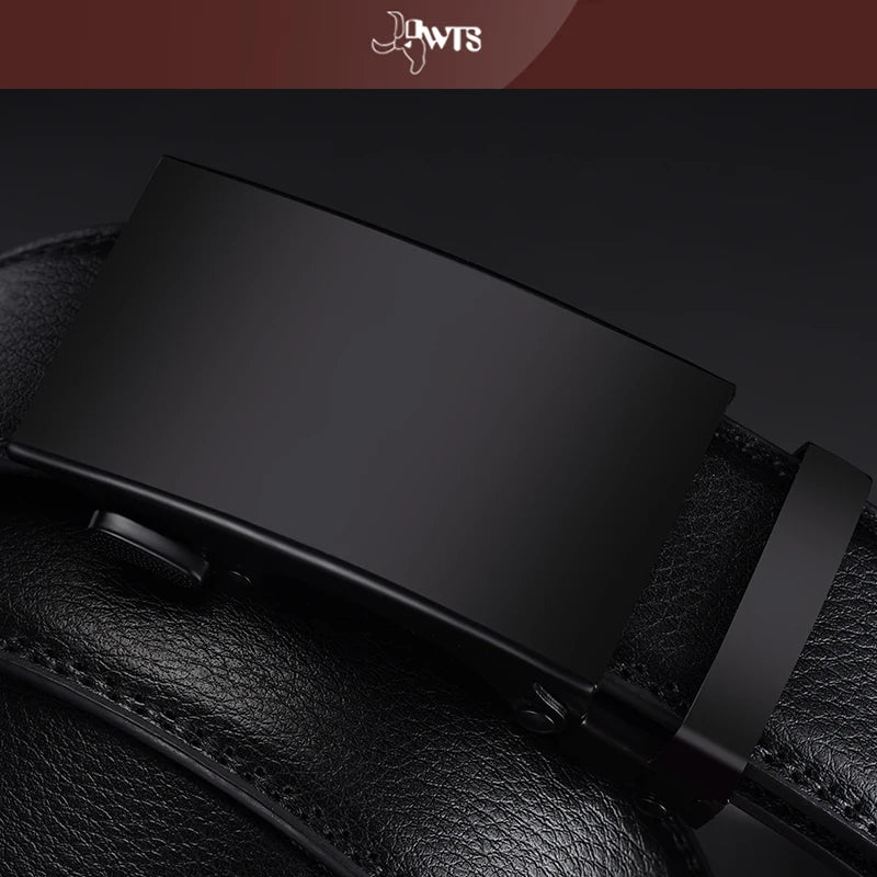 Leather Belts for Men Automatic Male Belts Cummerbunds Leather Belt Men Black Belts Cinturon Hombre