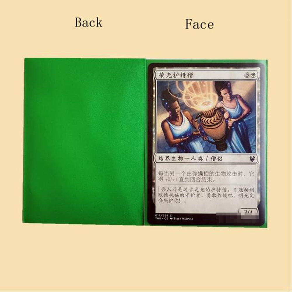 100PCS Matte Ultimate Outer Colorful Standard Size Card Sleeves Trading Cards Protector Shield Magical Card Cover PKM 66x91MM
