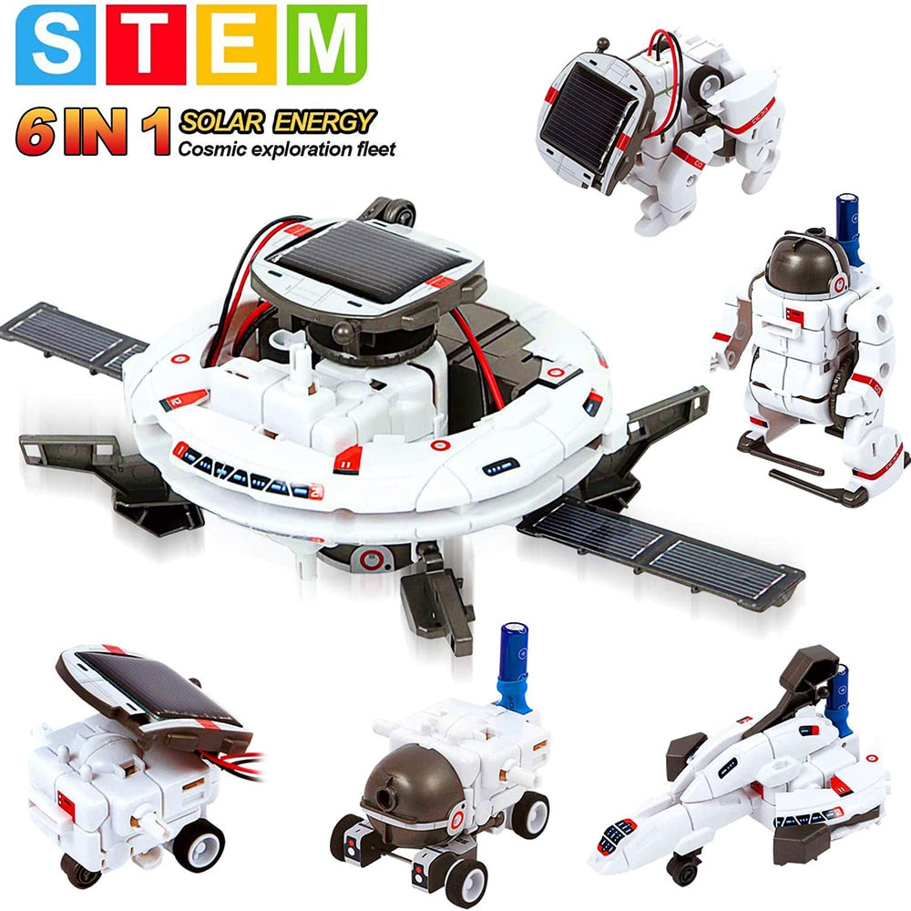 STEM Solar Robot Educational Toys Technology Science Kits Learning Development Scientific Fantasy Toy for Kids Children Boys