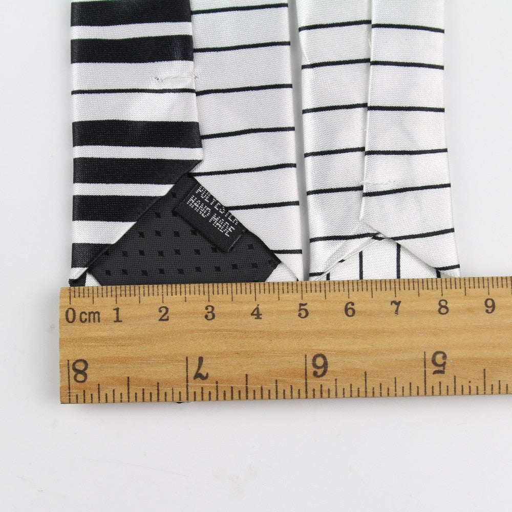 Men's Fashion Neckties Helloween Festival Christmas Tie Soft Designer Character Necktie Music Score Piano Guitar