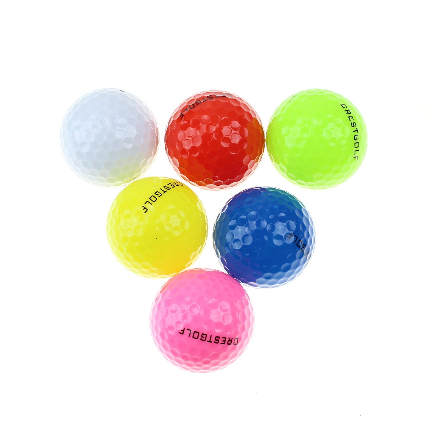 10 Pack Crestgolf Glow in the Dark Golf Balls for Night Light Up LED Golf Ball Six Colors for Your Choice