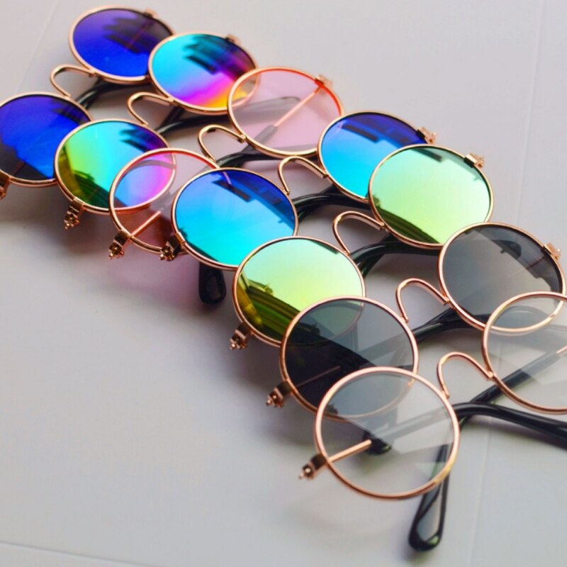 Doll Toy Cool Sunglasses for BJD Blyth American Grils Glasses Pet Toy Photo Prop Pet Glasses Toy Doll Sunglasses