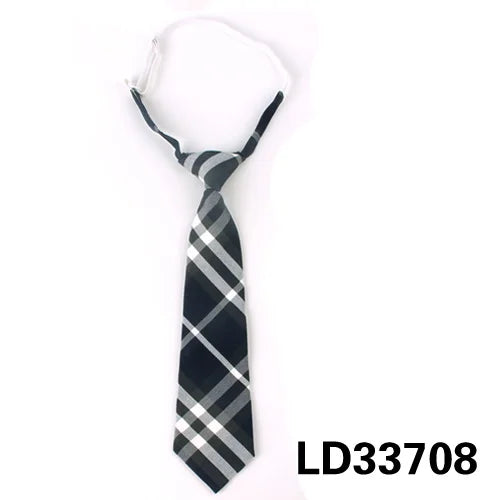 Fashion Women Neck Tie for Christmas Cotton Boys Girls Ties Slim Plaid Necktie for Casual Novelty Tie Rubber Neckties