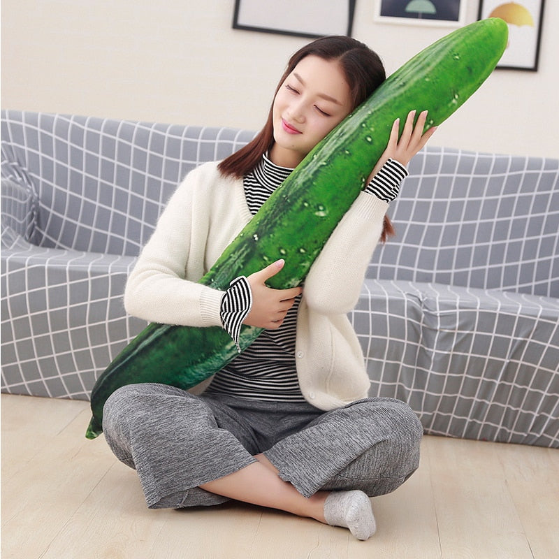 50/70/110cm Huge Creative Simulation Cucumber Plush Toy Soft Stuffed Cute Fruits Pillow Funny Kids Children Birthday Doll