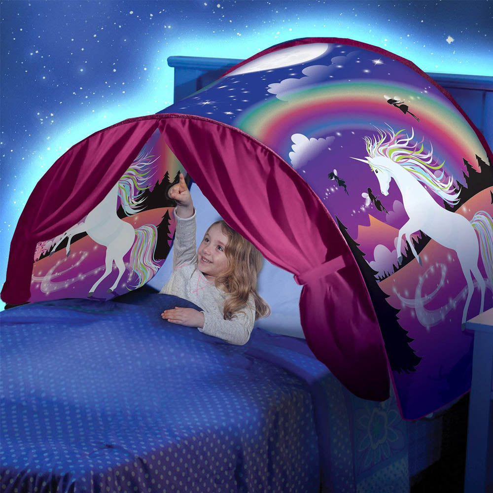 Kids Bed Tent Children Dream Bed Tents With Storage Pocket Girl Bed Tent Kids Room Decor Kid Toys