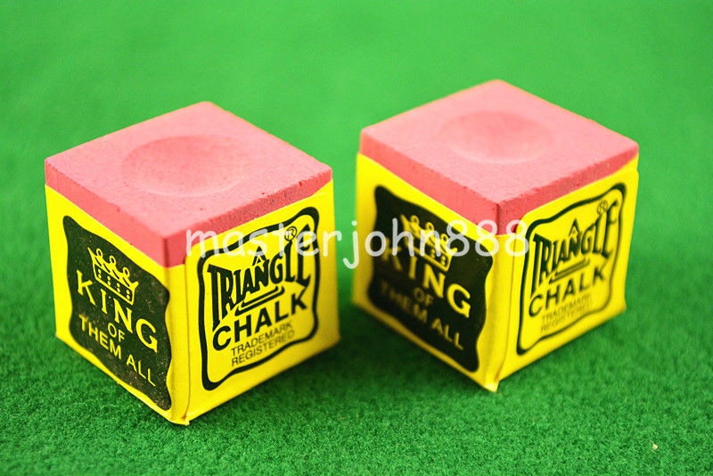 4pcs OF TRIANGLE MASTER Pool Billiards Snooker Chalk Cubes Chalk Green/Blue/Red/Grey