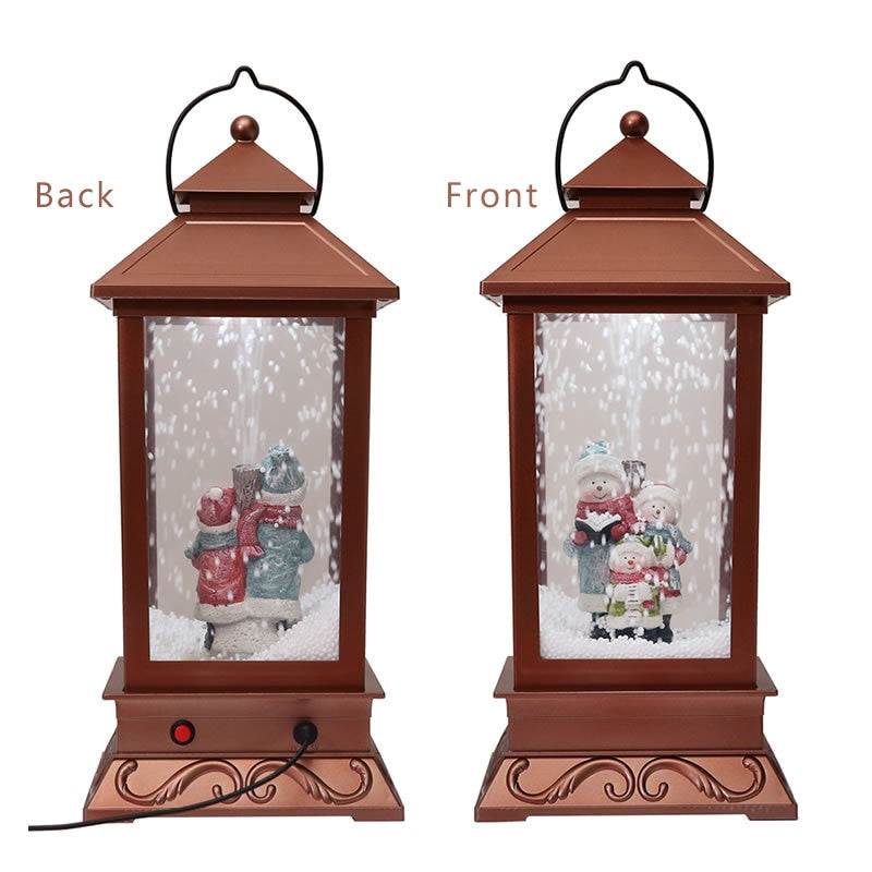 Christmas Decorations Western Style Snow Street Light With Music Merry Christmas Decoration for Garden