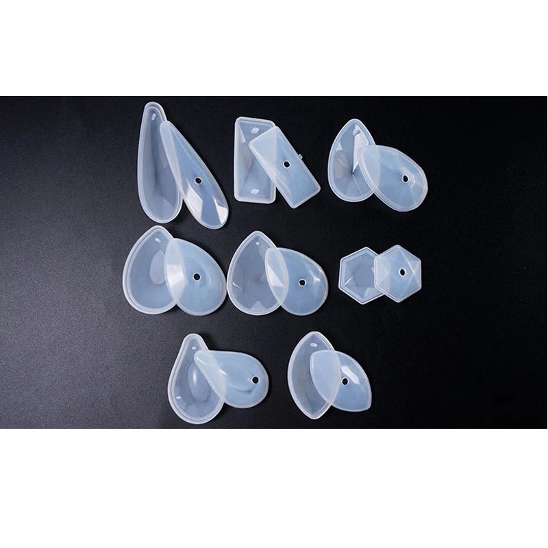 1PC 3D Pendant DIY Necklace Jewelry Mold Pendants Crystal Scale Jewelry Resin Molds for Jewelry Making Tool