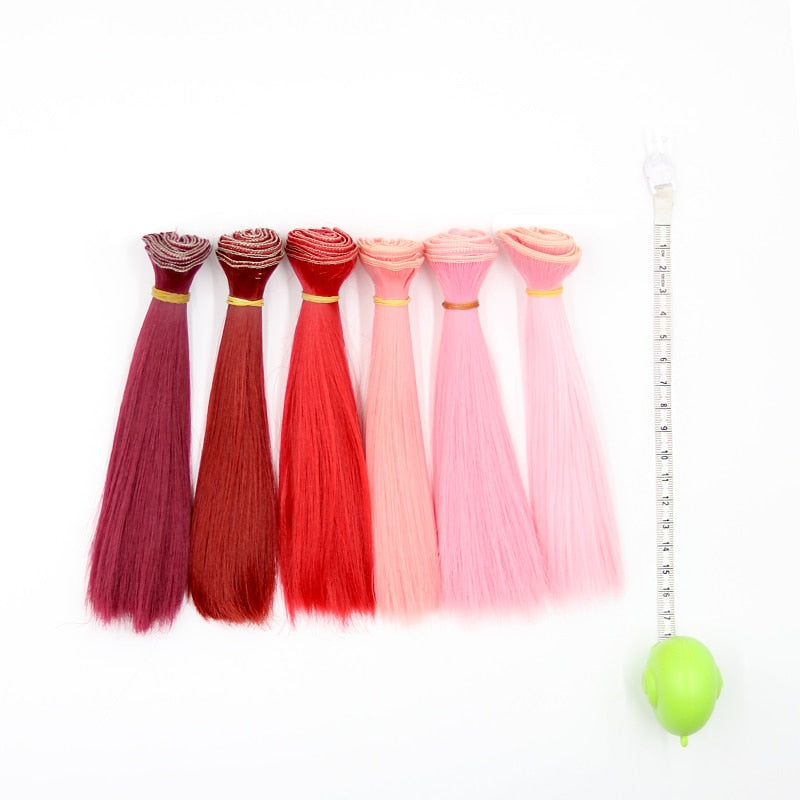 Msiredoll Bjd Wig 15*100CM or 20*100CM or 25*100CM Doll Hair for 1/3 1/4 1/6 Straight Hair Doll Hair Bjd Wig Diy