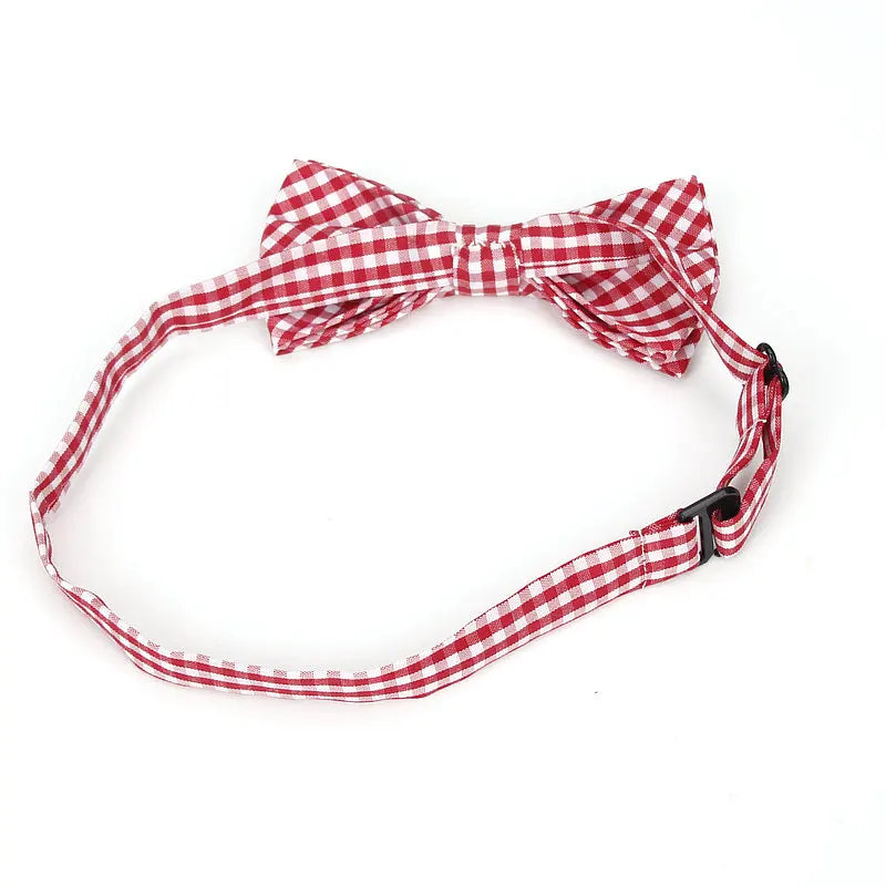 36Colors Brand Plaid Kid Bowtie Cotton Children Bowties Baby Kid Classical Pet Dog Cat Striped Butterfly Child Bow Tie
