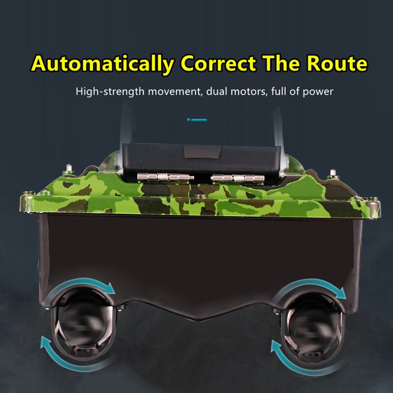 Smart Fixed Speed Cruise Radio Remote Control Fishing Bait Boat 1.5KG 500M Dual Night Light Lure Fishing RC Bait Boat Fishing