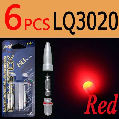 ICERIO 6PCS Electronic Light Sticks Night Fishing Float Rod Light Water Proof Fish Gathering Glow Lamp Lights Luminous Sticks