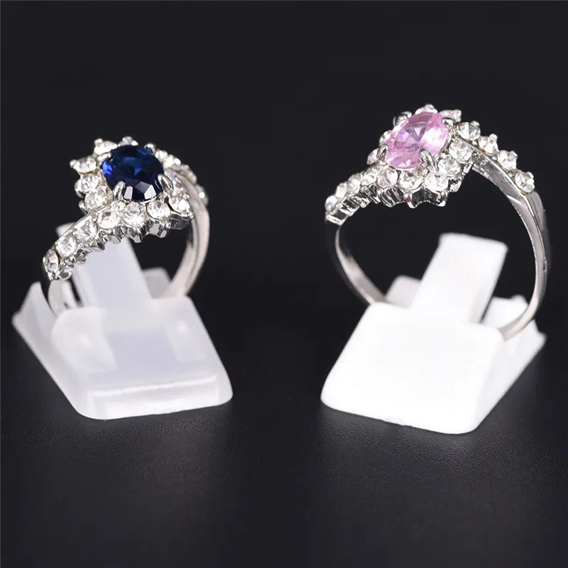 10pcs/Lot Ring Show Plastic Frosted Jewelry Displays Holder for Ring, Decoration Stand