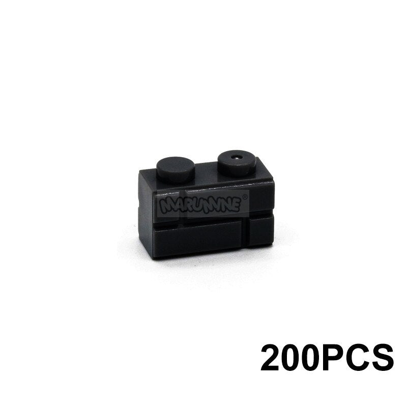 MARUMINE 150PCS 1x3 Wall Bricks Cube Idea Part House Build Block Parts 3622 Compatible Accessories DIY Assembly MOC Street View