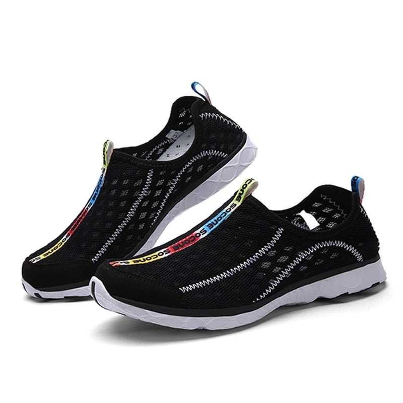 2023 Outdoor Sports Shoes Brand Mesh Breathable Wading Quick-Drying Shoes Men and Women Beach Shoes