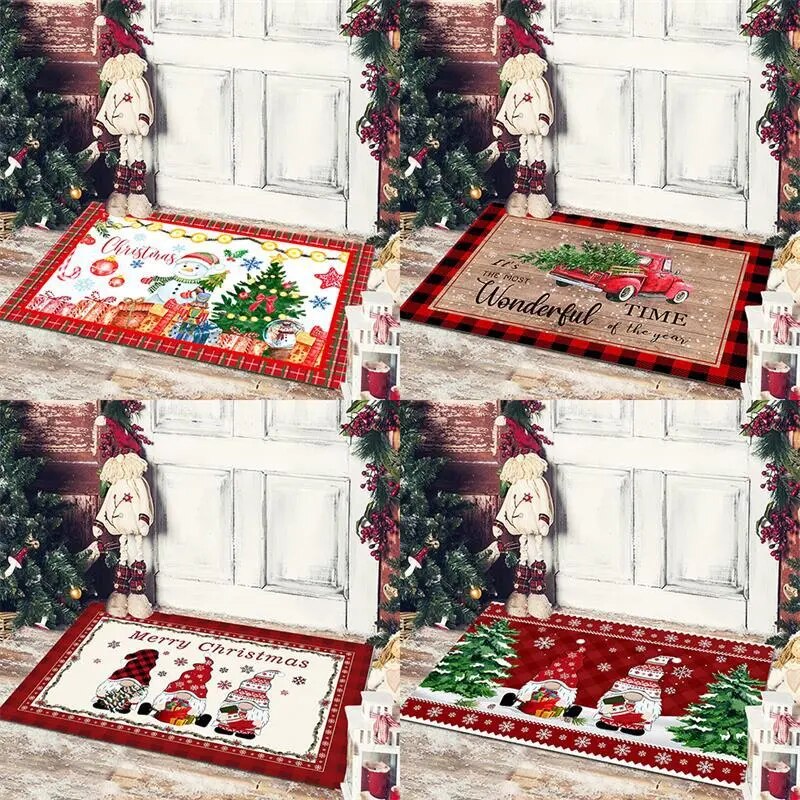 Waterproof Christmas Dining Tablecloth / Xmas Dining Chair Covers Christma