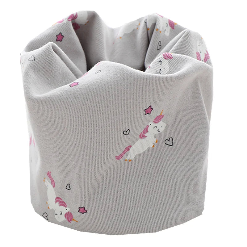 New Autumn Winter Girls Cotton Scarf Kids Scarf Bibs LIC Boys Girls Scarves Lovely Kids Collar Children Bufandas O Ring Scarf