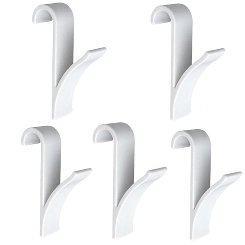 Kitchen Bathroom Hanger Clips Storage Racks White Clear Hanger Heated Towel Radi