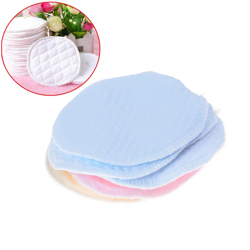 4Pcs Breast Pads Anti-Overflow Maternity Nursing Pad Baby Feeding Breastfeeding Washable Breathable Absorbency Mom Necessary