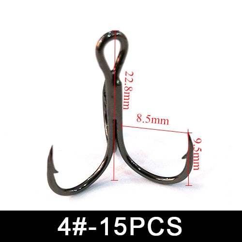 FTK Fishing Hook Baitholder Wobblers Gig Fly Tying Treble Hook Bass Lure Holder Set Saltwater Needle Minnow 15pcs/20pcs