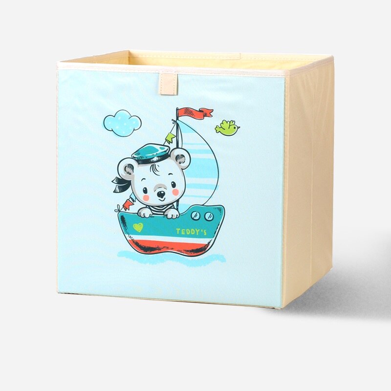2020 Cartoon Toy Storage Box Folding Storage Bins Wardrobe Drawer Organizer Clothes Storage Basket Kids Toys Organizer