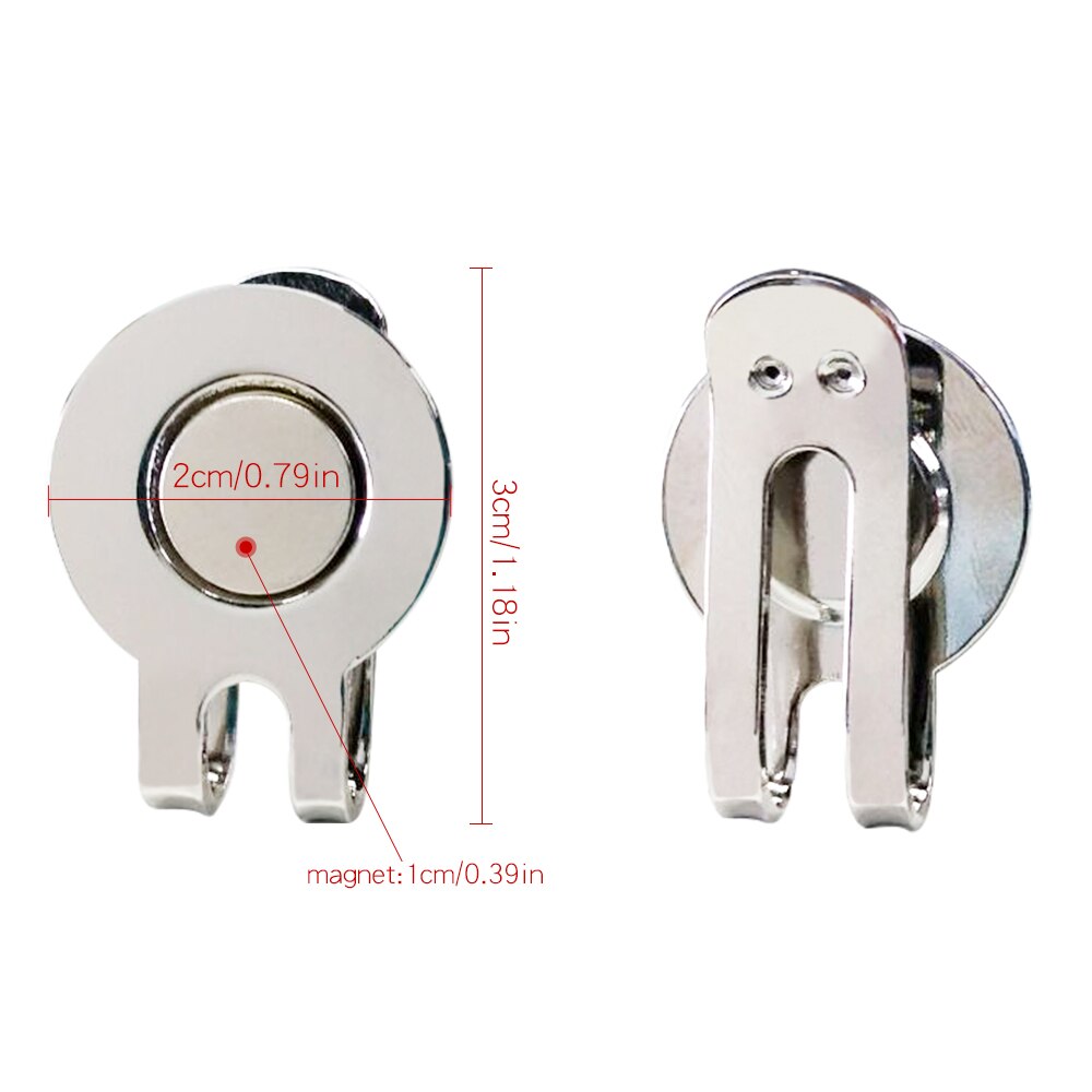 1 Pcs Golf Cap Clip Magnetic Alloy Professional Hat Clip Accessories Hold Golf Mark Drop Ship
