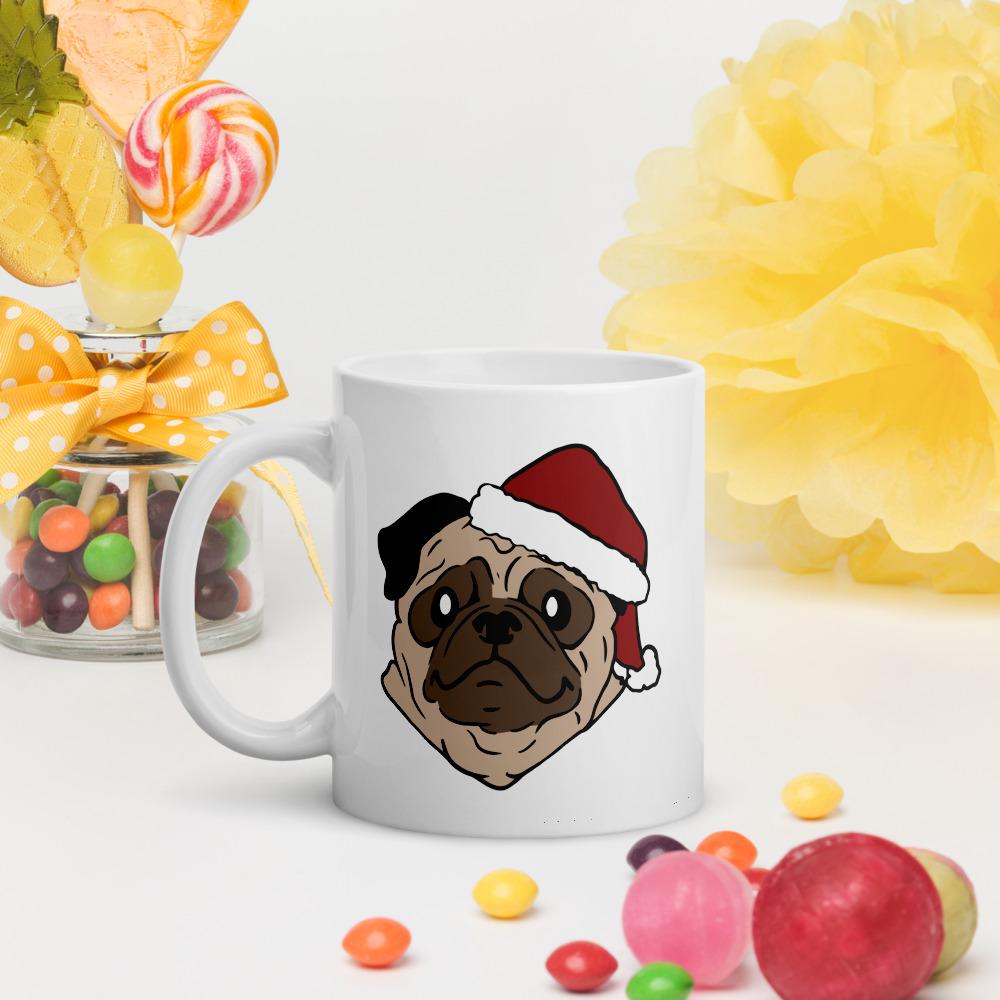 Vinny the Pug Christmas Mug #4