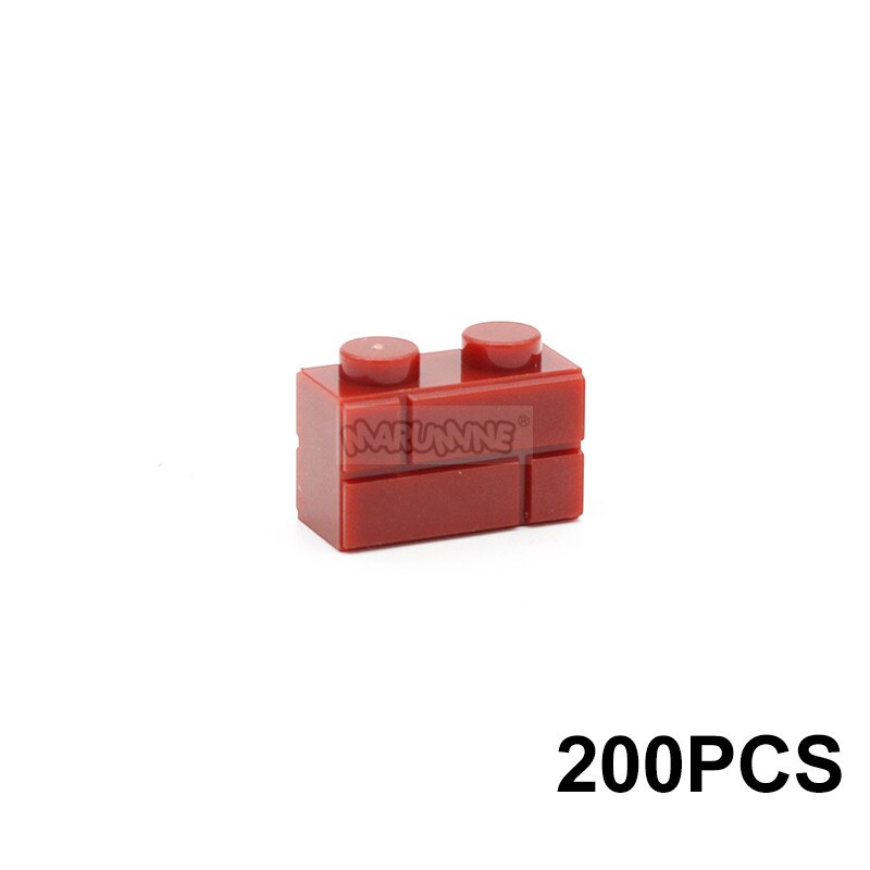 MARUMINE 150PCS 1x3 Wall Bricks Cube Idea Part House Build Block Parts 3622 Compatible Accessories DIY Assembly MOC Street View