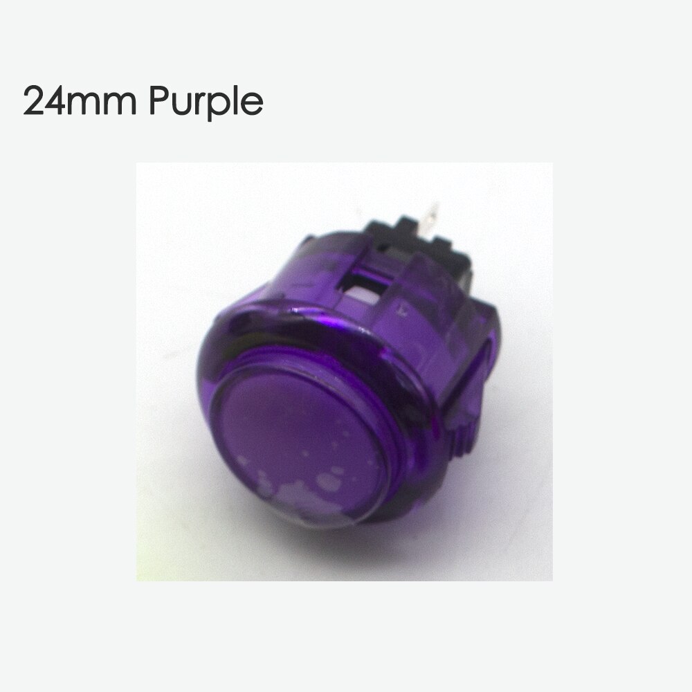 10 Pcs Transparent No LED Arcade 30mm Push Button Copy SANWA Replace OBSF-30 OBSN-30 for DIY Raspberry Pi MAME PC Pandora Game