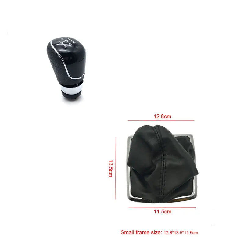 5/ 6 Speed Gear Shift Knob With Leather Boot for Ford Focus MK2 II FL 2005 2006 2007 2008 2009 2010 2011 2012 2013 2014