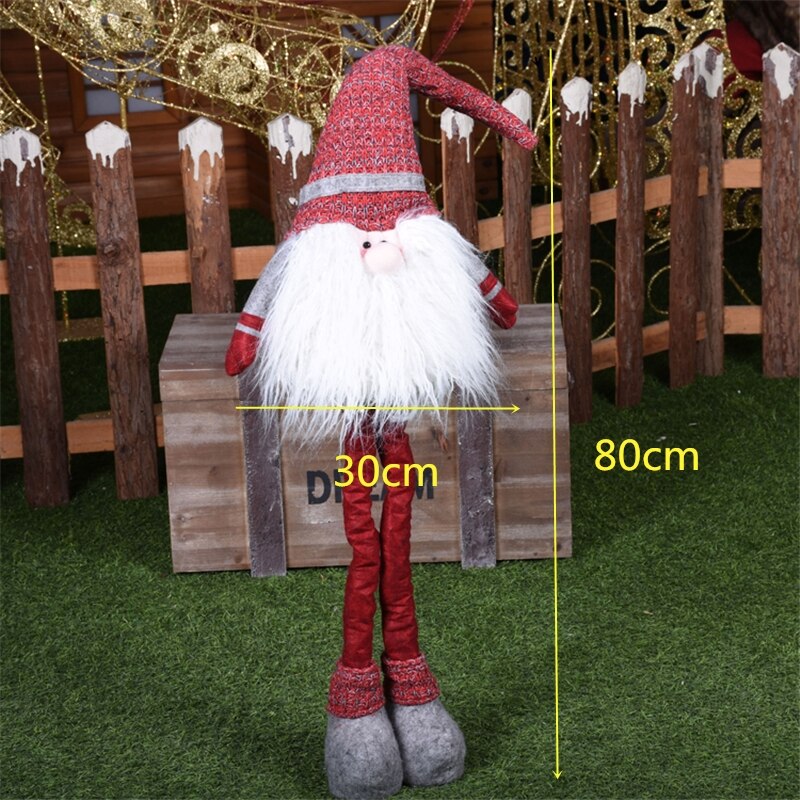Santa Claus Snowman Alpaca Elk Christmas Decorations for Home New Year Christmas Doll Home Figures Ornaments Merry Christmas