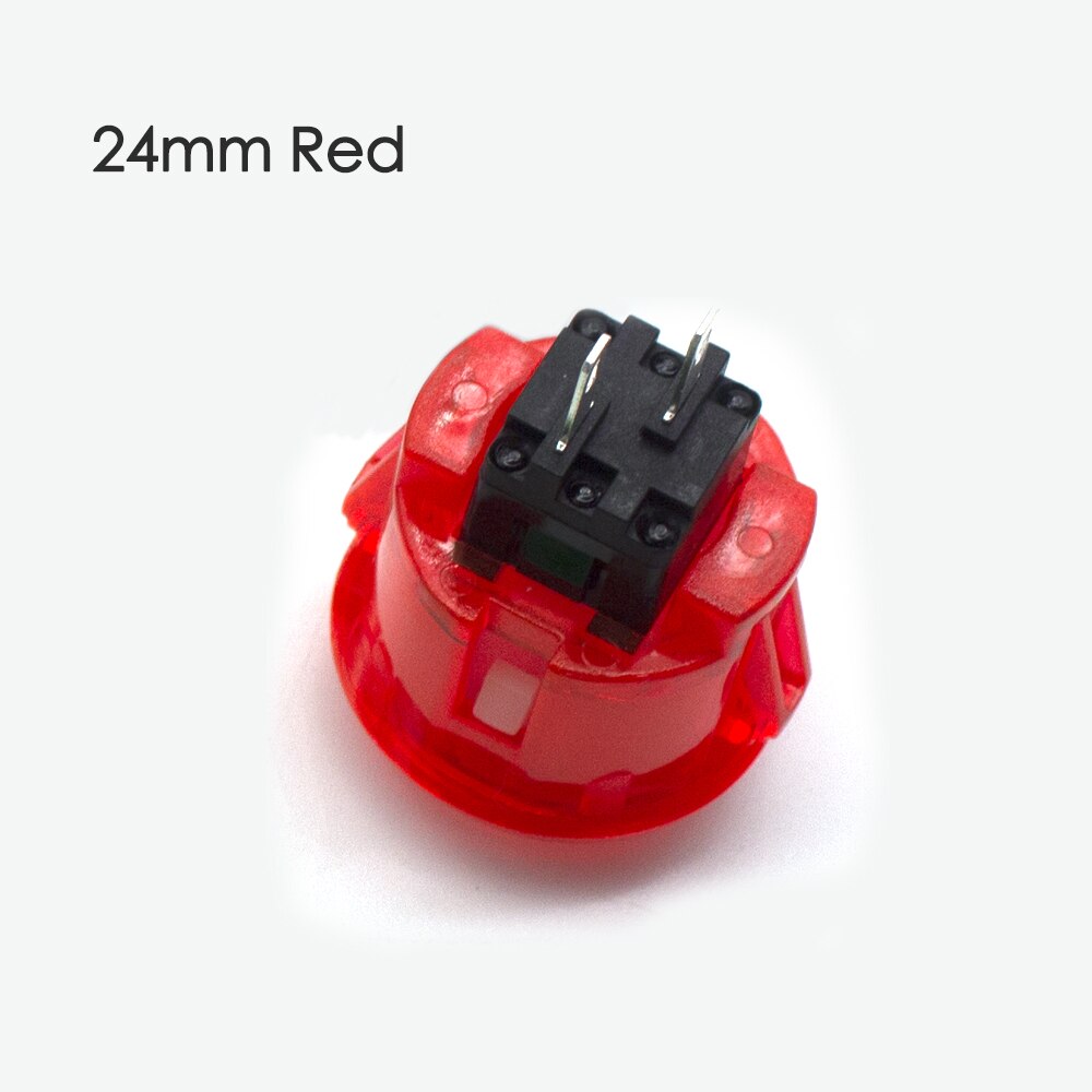 10 Pcs Transparent No LED Arcade 30mm Push Button Copy SANWA Replace OBSF-30 OBSN-30 for DIY Raspberry Pi MAME PC Pandora Game