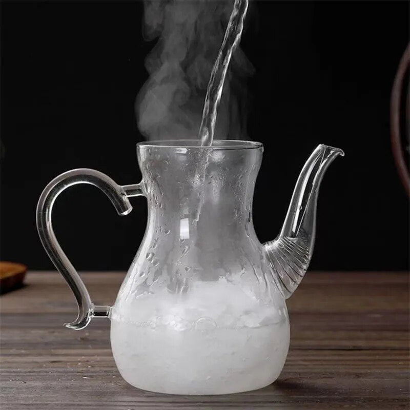 Large Capacity 1000ml High Borosilicate Arabic Glass Teapot With Filter Heat Res