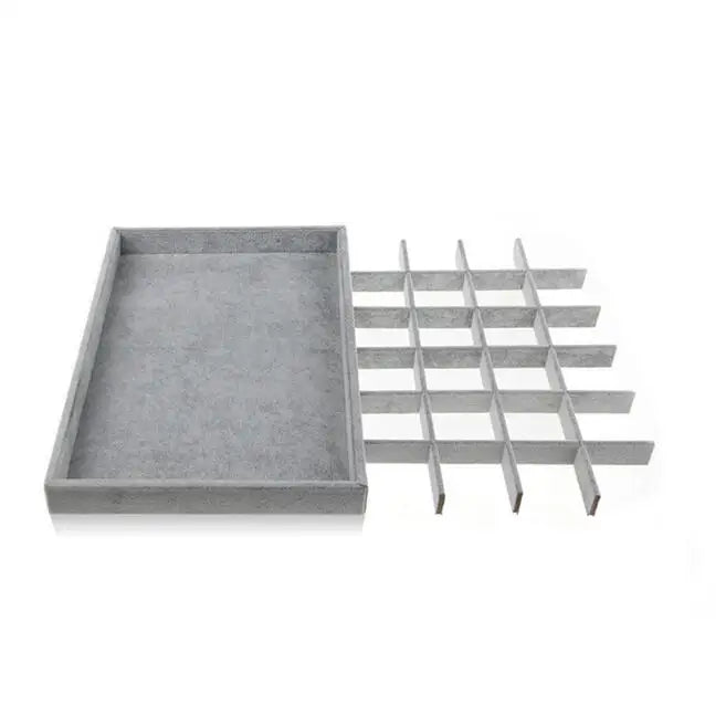 High Level Gray Velvet Ring Bracelet Necklace Watch Pendant Stud Earring Hand Catenary Jewelry Tray Plate Holder Display Packing