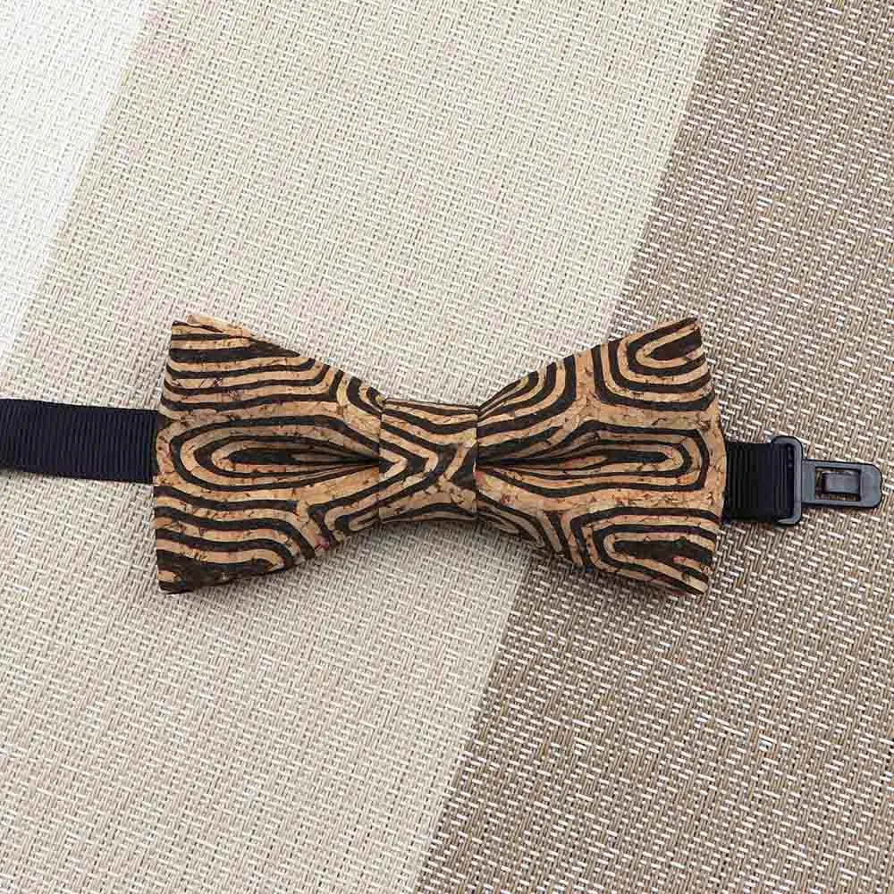 Fashion New Cork Wood Kids Bow Ties Novelty Handmade Fancy Bowtie Adjustable Butterfly Party School Children Accessories