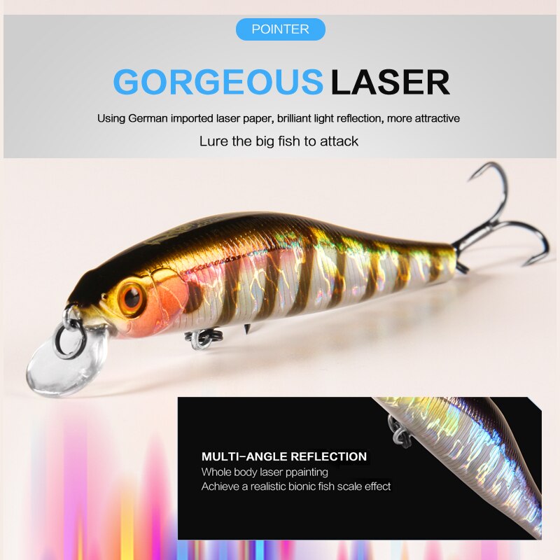 BEARKING 9cm 10g Hot Fishing Gear Shone SP Lures Minnow Crank ,Tungsten Magnet Weight System Wobbler Bait Isca Artificial
