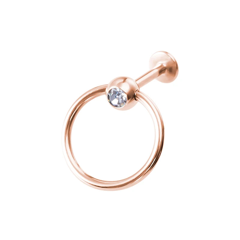 1PC Alien Labret Lip Ring Stainless Steel Internally Threaded Ear Cartilage Tragus Helix Stud Ear Piercing Women Body Jewelry