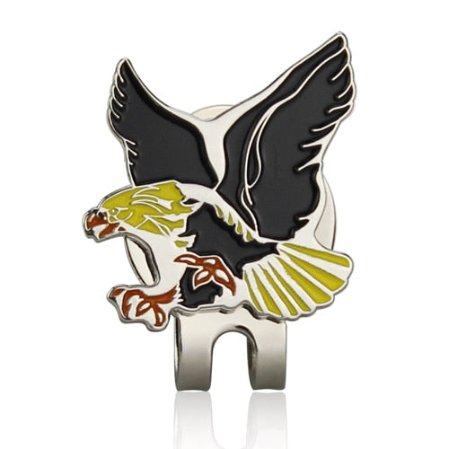 New Golf Ball Mark+Golf Hat Clip Magnetic Alloy Marker Golf Accessories Eagle Tiger One Putter Flog Wine Glass Lucky Clover
