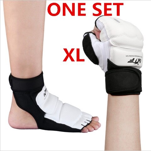 Full Set of Kung Fu Sport Taekwondo Gloves Foot Ankle Protector Support Wushu
