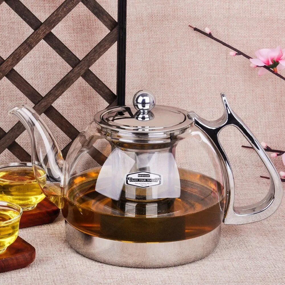 Induction Cooker чайник Special Glass Teapot Thickening Stainless Steel Tea Pot